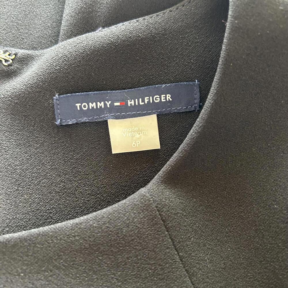 Tommy Hilfiger Black Business Casual Sheath Dress Women's 6 P - Picture 4 of 5